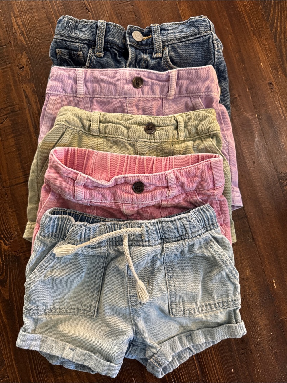 5 toddler girl Cat and Jack and Old Navy Denim shorts